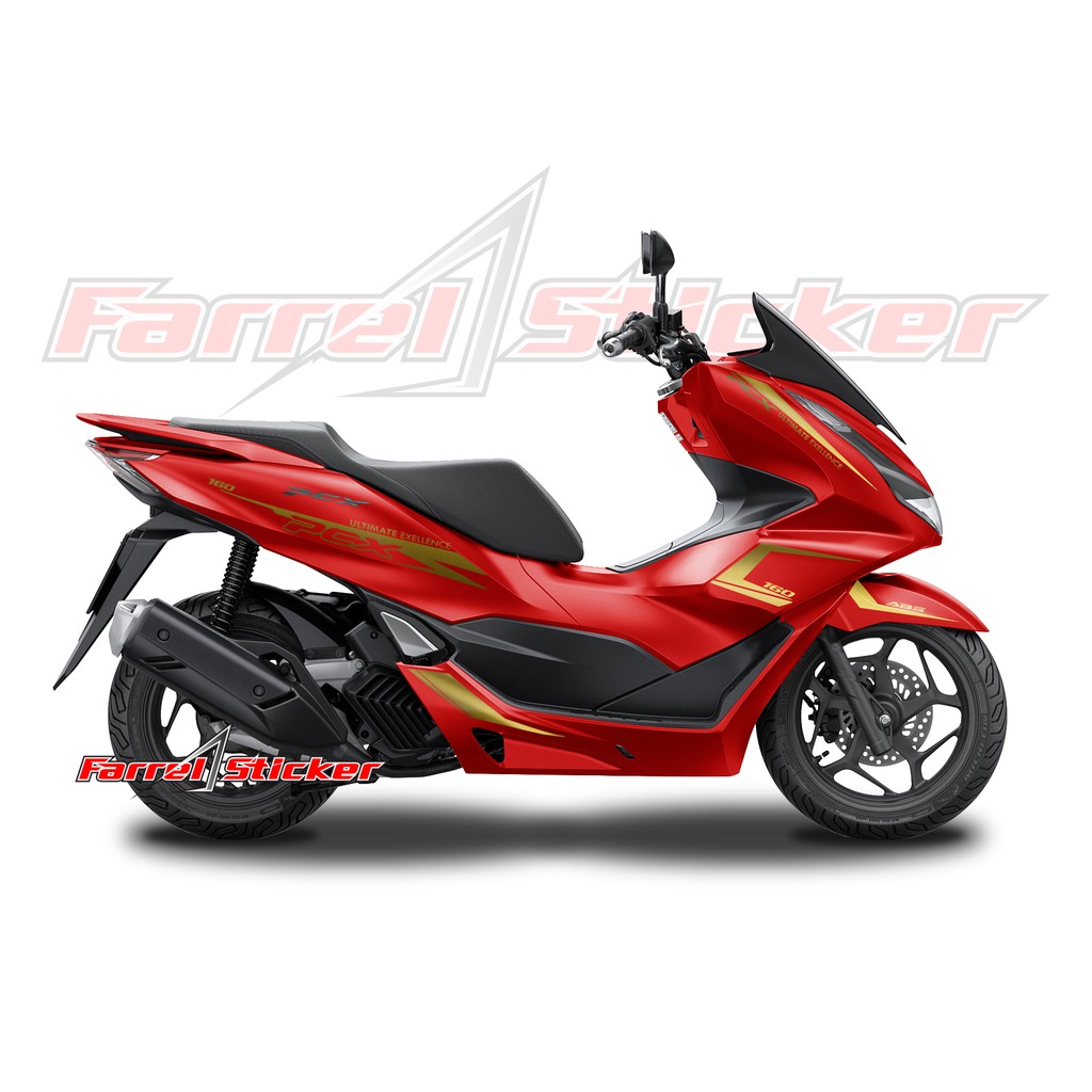 stiker pcx sticker stripping PCX 160 MERAH ct 02