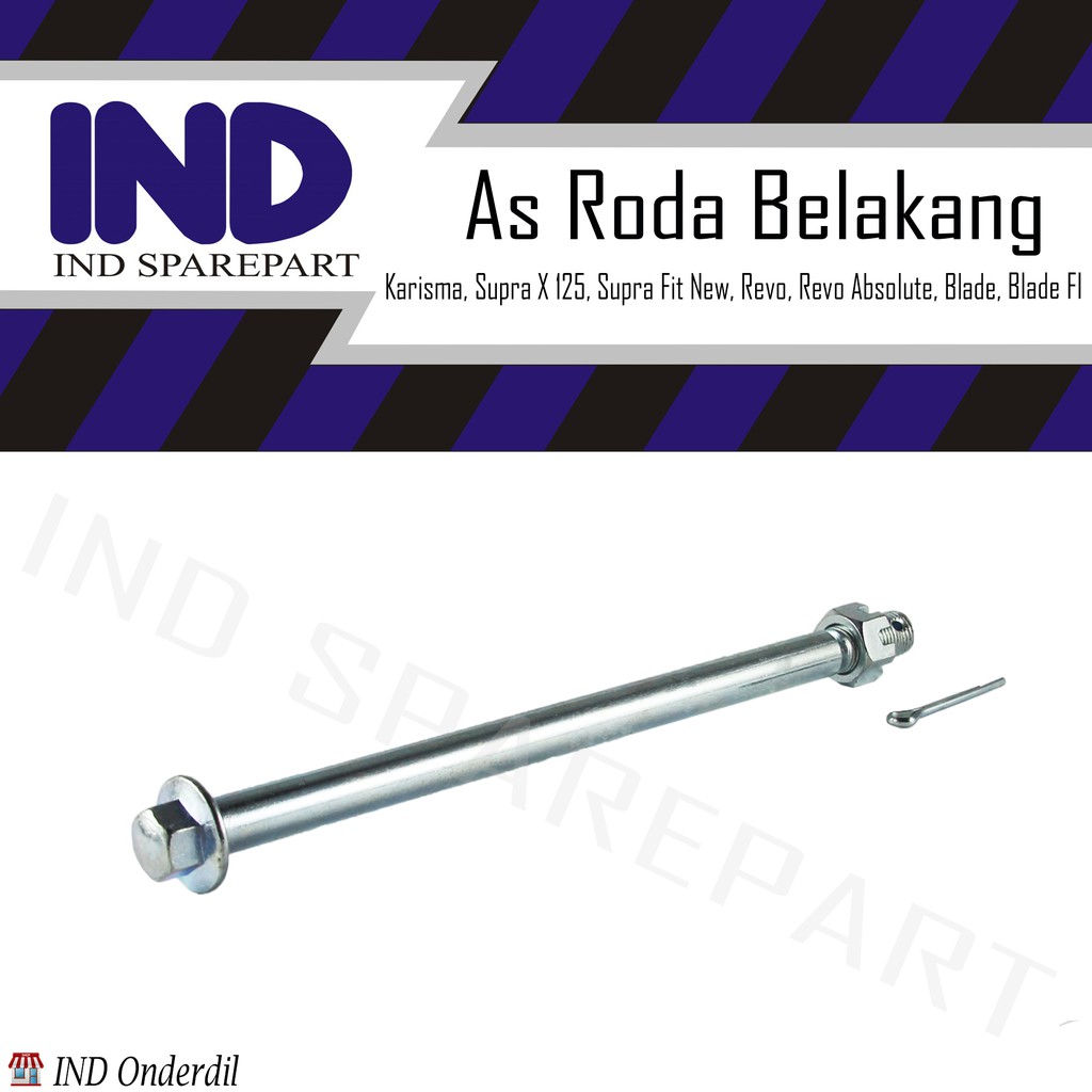 As Roda Belakang Supra X 125 &amp; Supra Fit New &amp; Karisma &amp; Revo &amp; Revo Absolute &amp; Blade &amp; Blade FI
