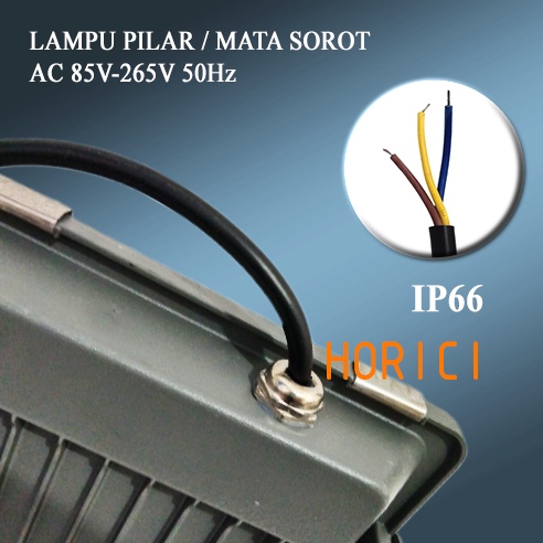 LAMPU LED SOROT COB PUTIH WARM WHITE 50W 220V IP67