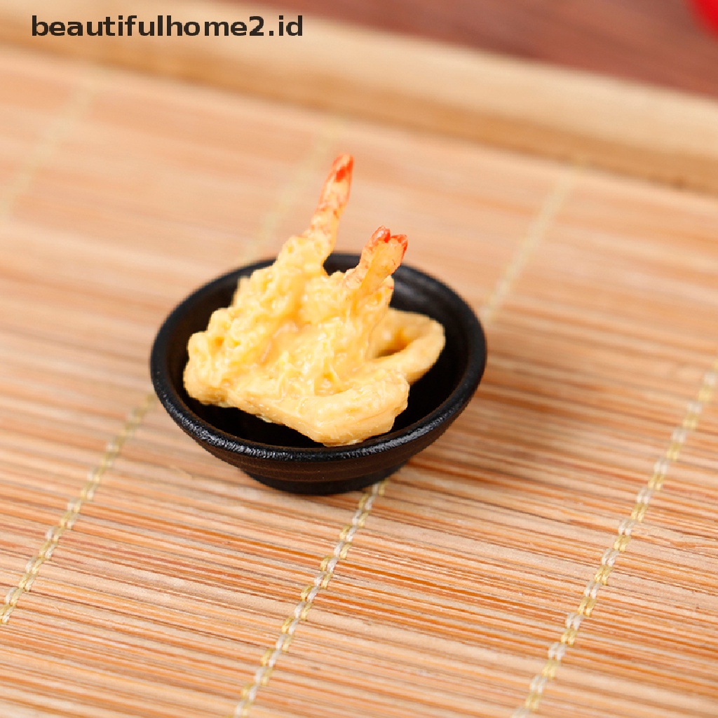 (Beautifulhome2.Id) 1 Set Mainan Miniatur Sushi Jepang Untuk Aksesoris Rumah Boneka