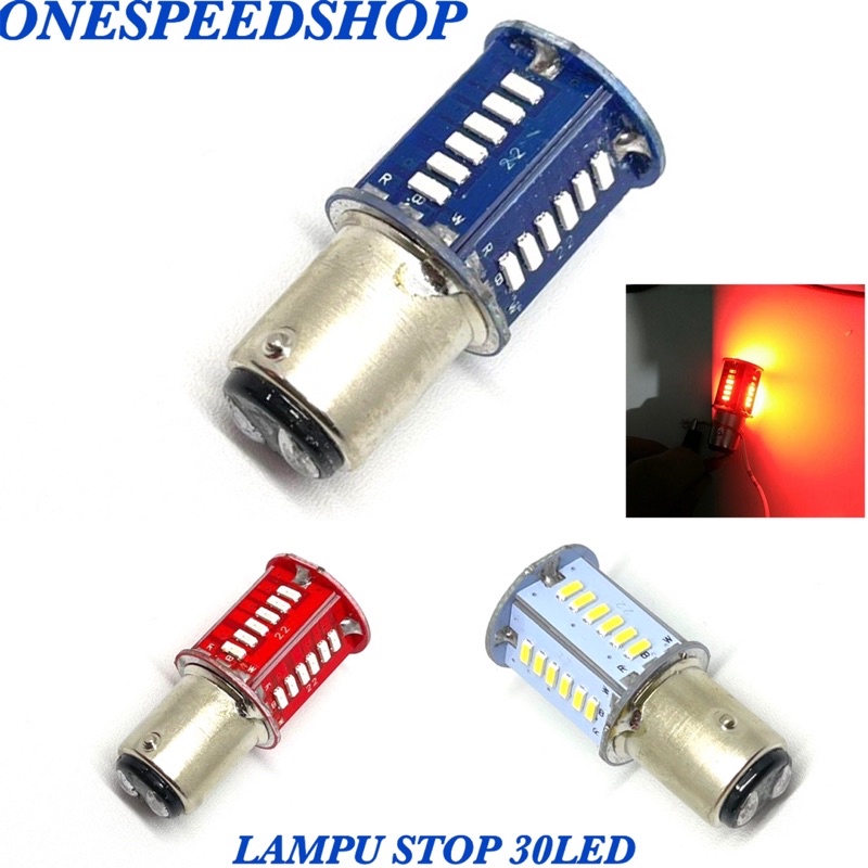 COD Lampu Stop Rem LED 30Led DC 12Volt Stop Rem Motor Mobil Nyala Putar Kedip Stop 30mata universal stoplamp 30mata