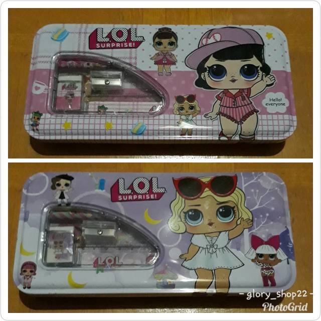

Kotak pensil kaleng/kotak pensil set/kotak pensil LOL/tempat pensil/tempat pensil LOL