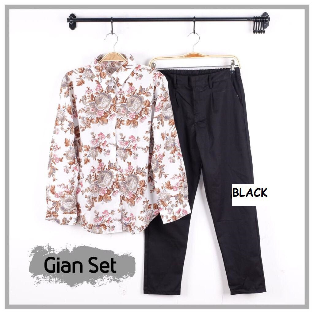 1KG muat 3 SET GIAN SET SETELAN  BAGGY  PANTS  KEMEJA 