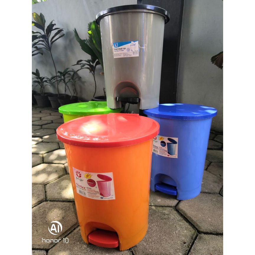 Sunlife Tempat Sampah Injak / injek 10 Liter Vertex Dustbin 10 Liter