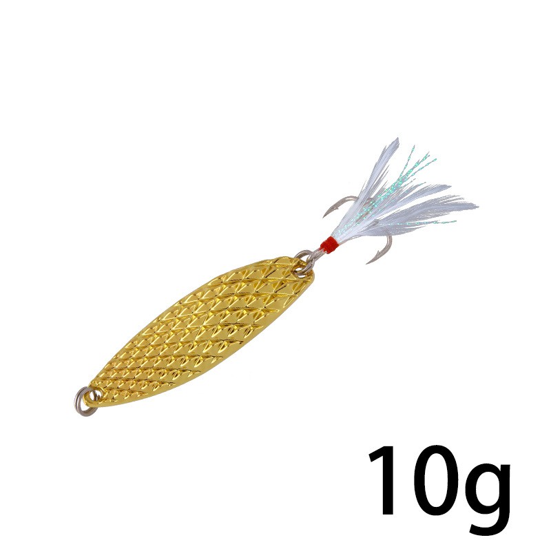 2Pcs New Spoon Spinner Umpan Pancing 5g/7g/10g/15g/20g Swimbait Fishing Lure Ikan Bass Feather Kail