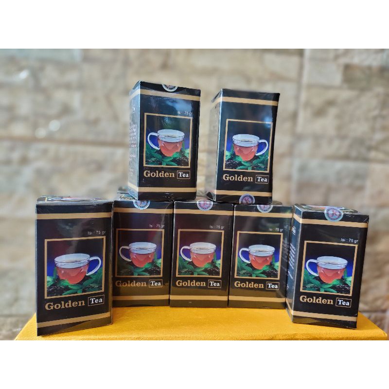 

TEH HITAM GOLDEN TEA HERBAL GOLD TEA 75gr ORIGINAL