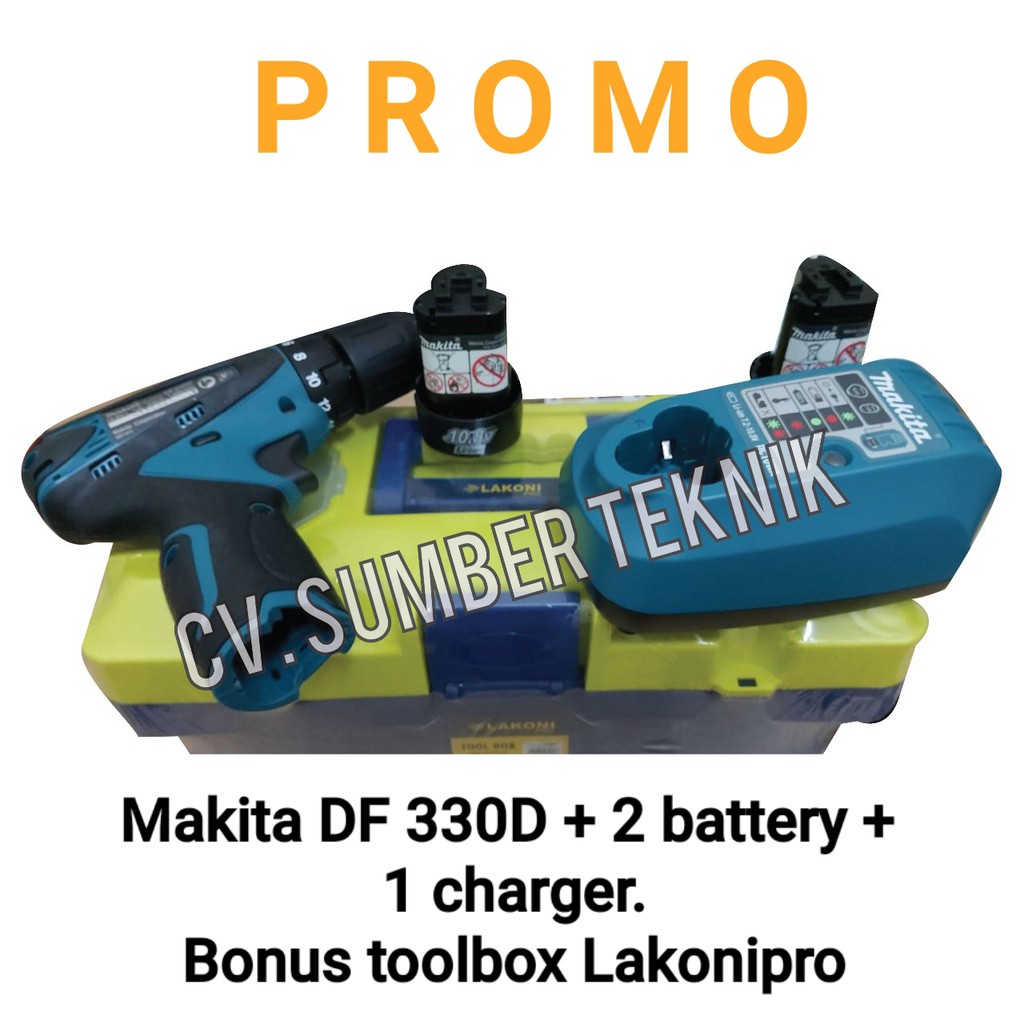 Makita DF 330DZ komplit bonus toolbox lakonipro