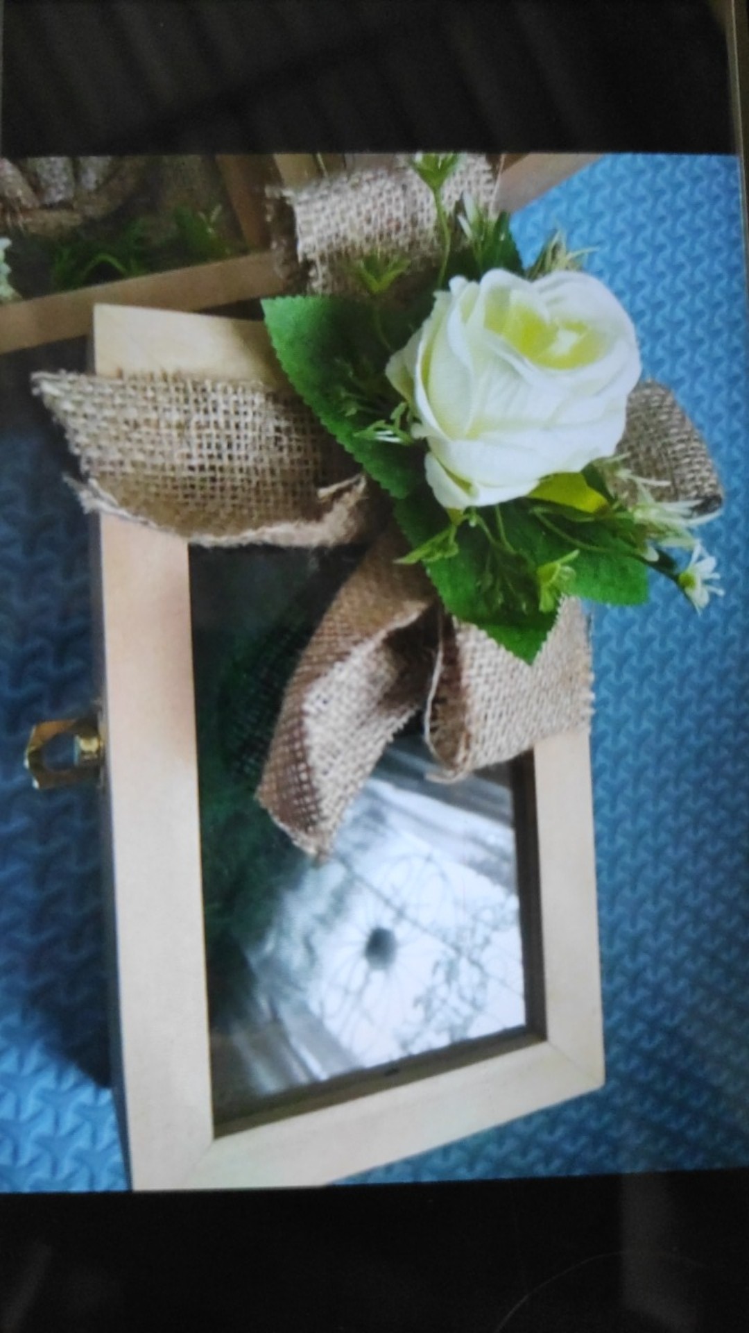 Kotak Cincin Kayu + Bunga Untuk Seserahan/ Kcb