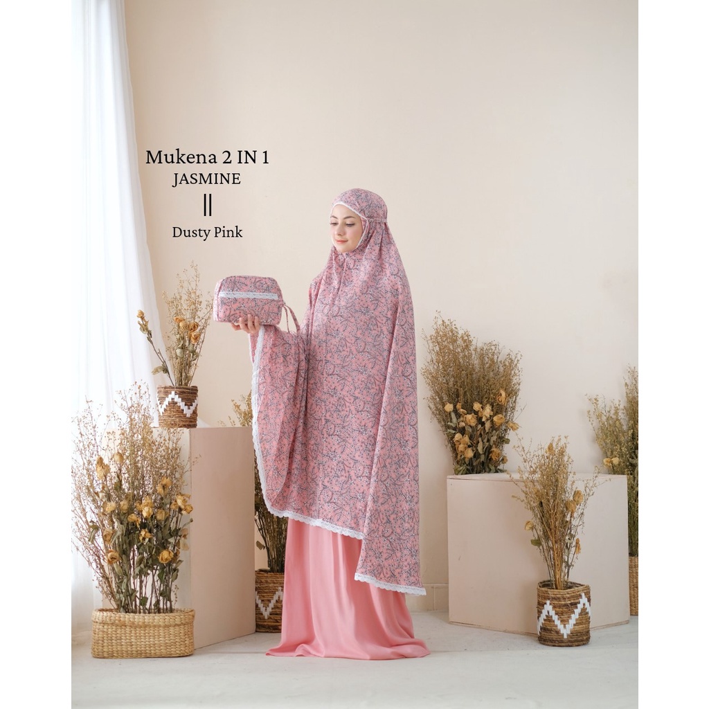 Mukena Mewah NYAMAN DIPAKAI Mukena Travel Mukena Dewasa Rayon Mukena Dewasa Mukena Dewasa Putih M4B9