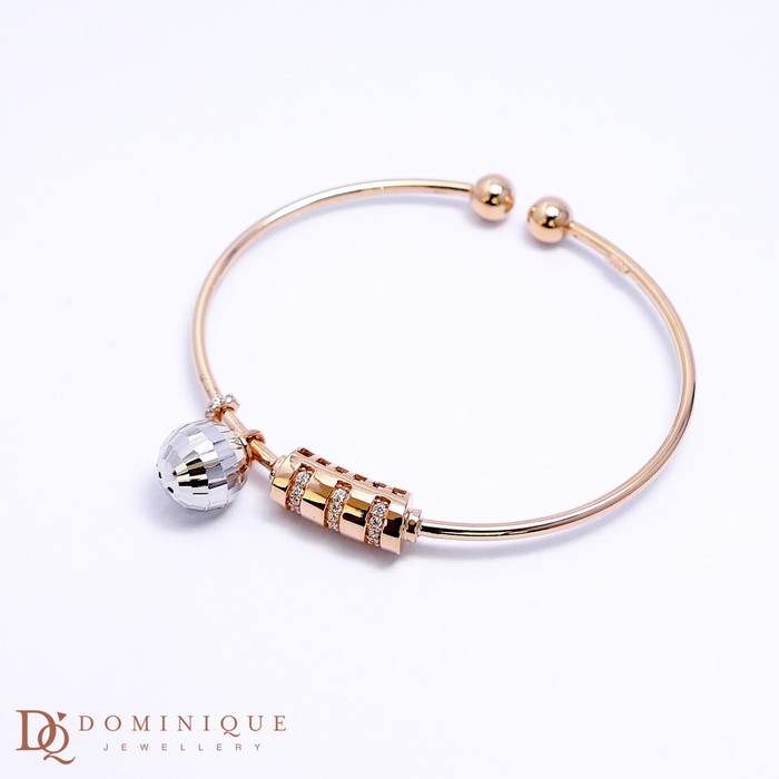 

Dominique Jewellery- Gelang Lotus Kadar 375% DQ 015