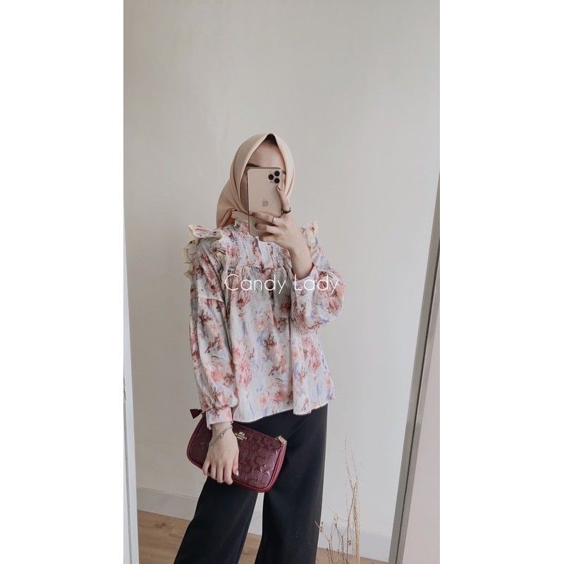 Tie Dye Blouse Smock by Candy Lady