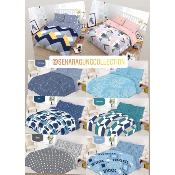 Set BedCover + Sprei Baru VITO ukuran 120 x 200 (SINGLE SIZE)