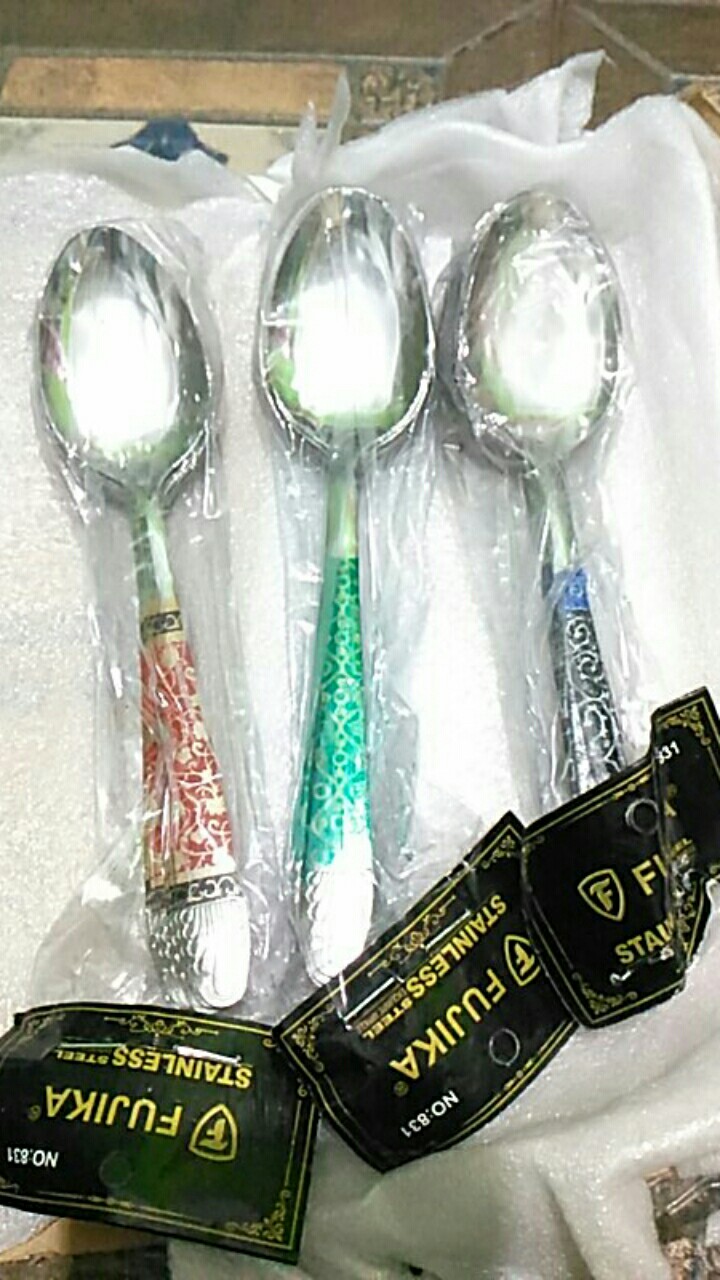 Sendok Makan Batik Isi 1 Lusin/sendok Makan Batik Stainless/alat Makan