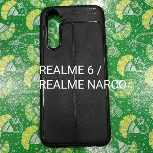 REALME 6 / REALME NARCO karet softcase autofokus silikon karet hitam