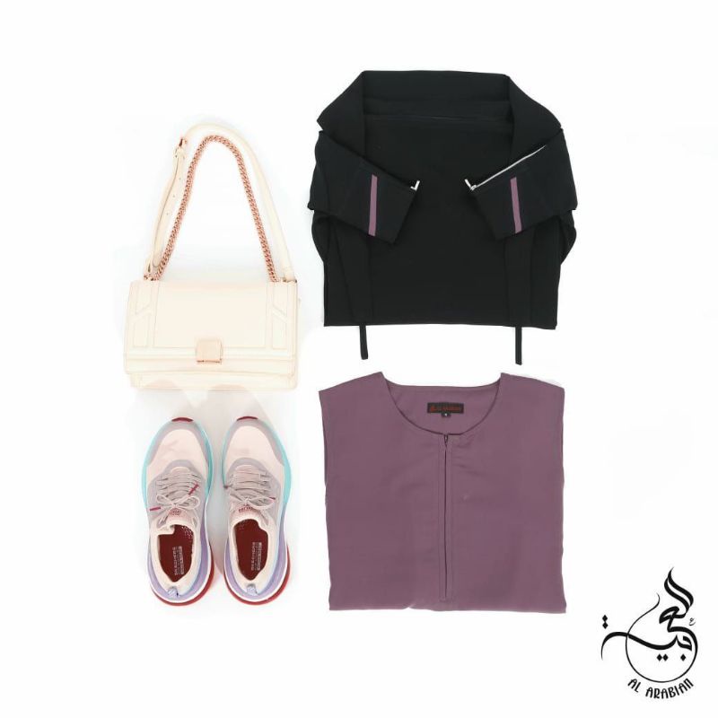 ABAYA INSIDE ALYA - FRENCH KHIMAR  AL ARABIAN