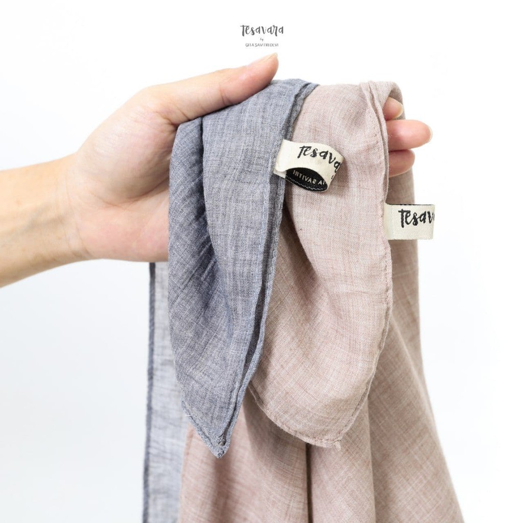 Tesavara | Cotton Fiber | Jilbab Wanita Segiempat