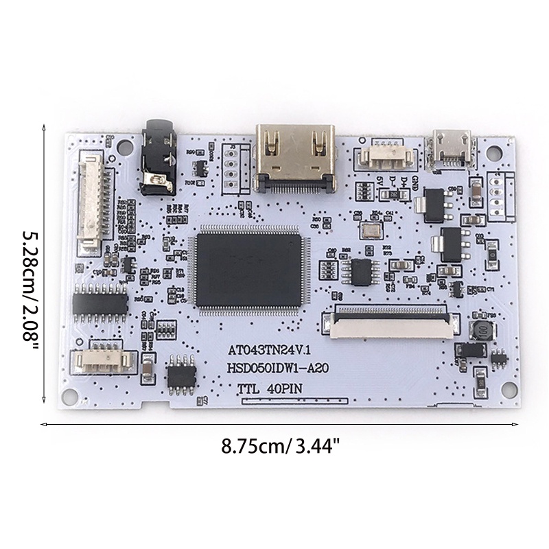 Btsg LVDS Controller Board 40Pin TTL 40Pin Driver Drive Universal Untuk AT043TN24 HSD050IDW