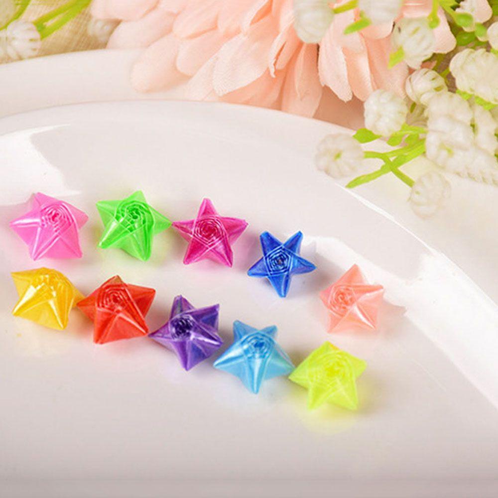 Lanfy Origami Hadiah Ulang Tahun Transparan Lucky Stars Fluorescence Folded Star Pentagram