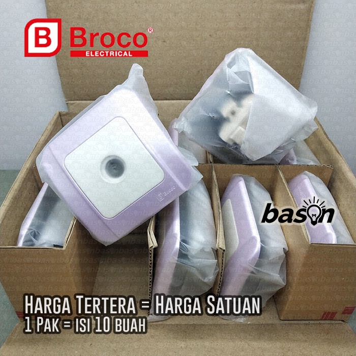 BROCO Galleo Pink / Merah Muda G183 | Antenna Socket Outlet - Colokan TV