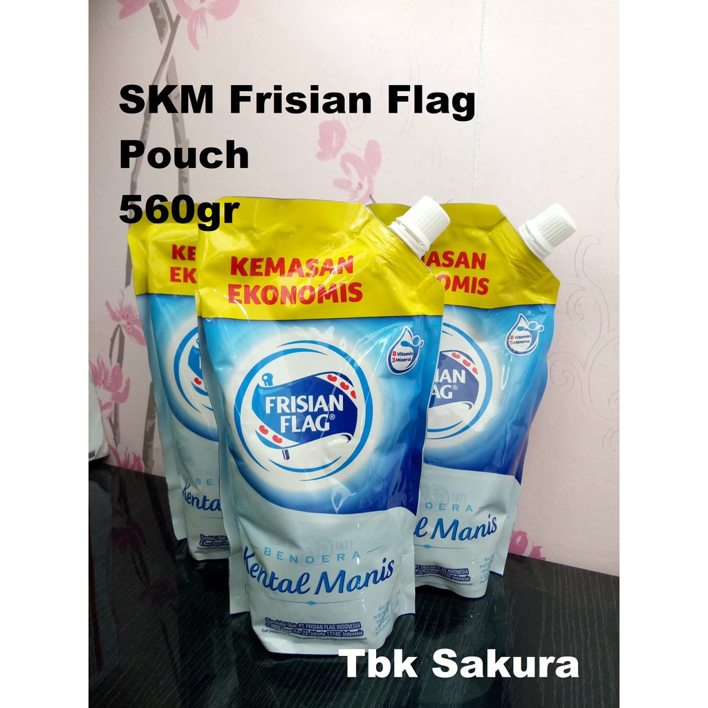 

Frisian Flag Putih Pouch 560gr / kental manis