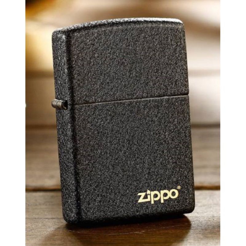 COD- KOREK API ZIPPO HITAM KASAR / BLACK CRACKLE GRADE ORIGINAL