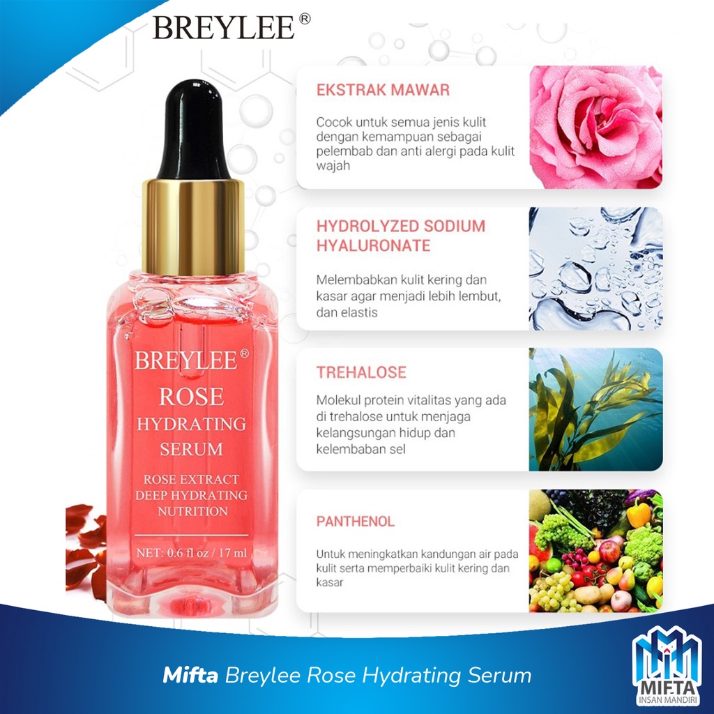 BREYLEE ROSE NOURISHING &amp; HYDRATING FACE SERUM / SKINCARE PEREMAJAAN