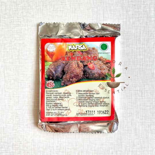 Nafisa Bumbu Instan Rendang 30gr - Bumbu Rendang Nafisa