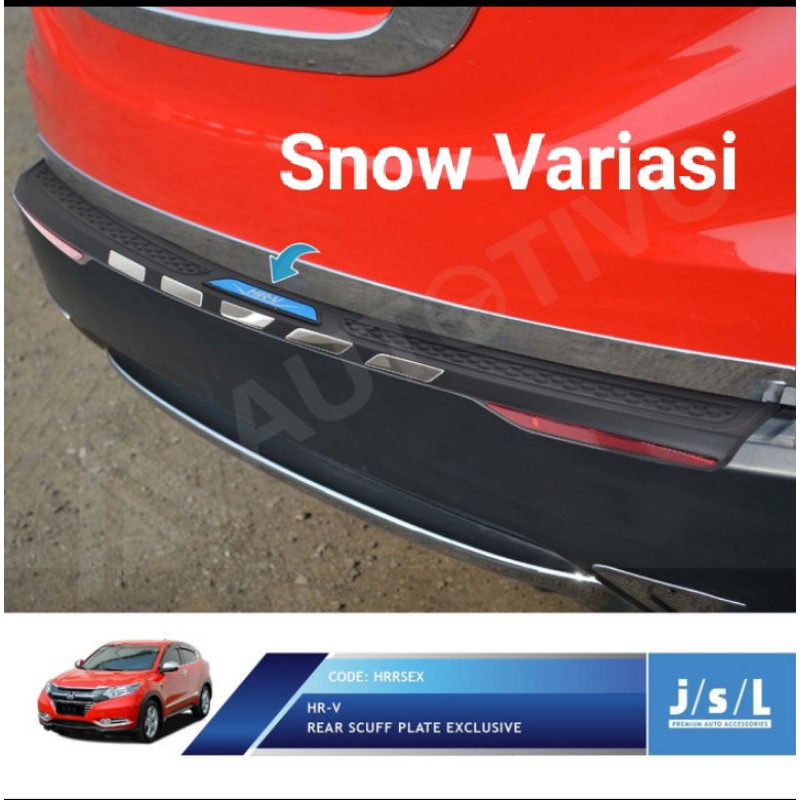 Honda HRV sillplate belakang eksklusif rear scuff plate exclusive JSL