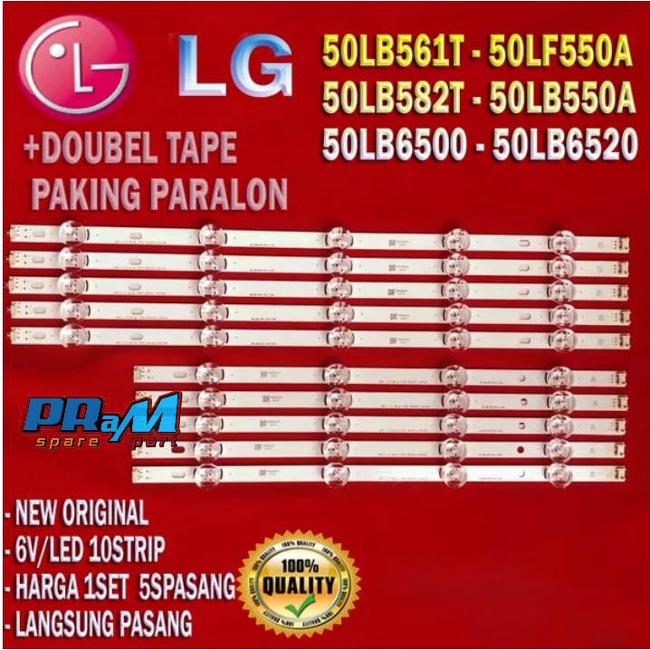 BACKLIGHT TV LED LG 50 INC 50LB582 T - LAMPU BL TV LG 50LB582T 50LB550A 50LB6500 50LB561T 50LF550A 5