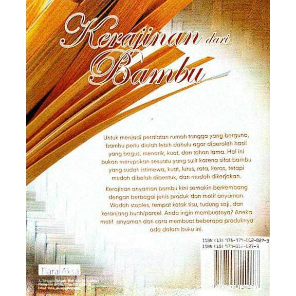 

Ini Kerajinan Dari Bambu Segera Dapatkan