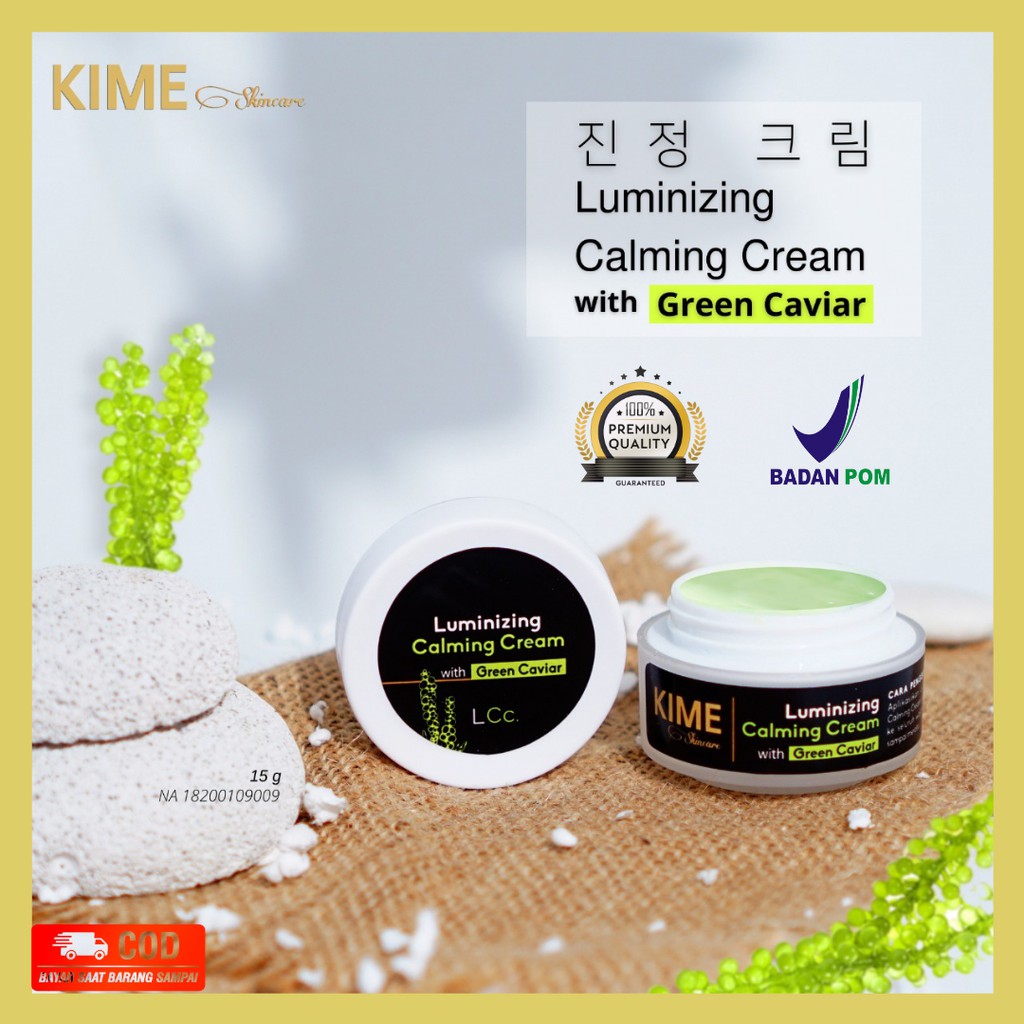 [ BPOM ] KIME skincare Luminzing Calming Cream with Green Caviar