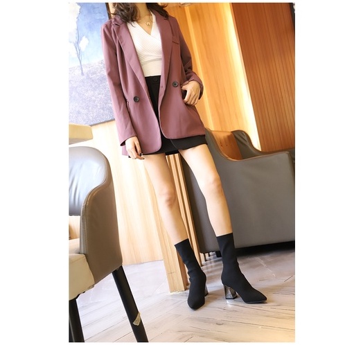 [ ORIGINAL IMPORT ] Sepatu Boots Heels Korea Wanita Import Premium Quality SI 9019