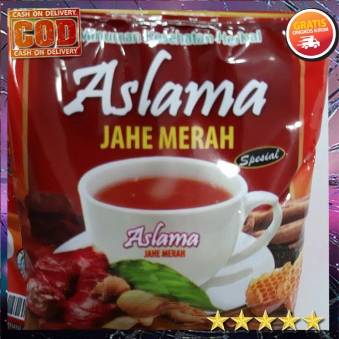 

COD Jahe Jahe Merah renceng 12 pcs kemasan Aslama Amanah kemasan sachet Minuman jahe merah bubuk