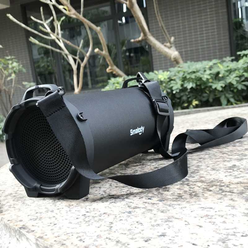 Smalody Speaker Outdoor Portable Bluetooth Boombox with Strap - SL-10