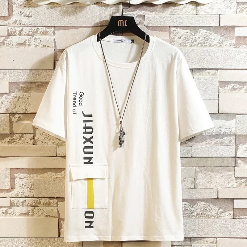 KIYOWO-Baju Kaos Distro Trendy Lengan Pendek Pria