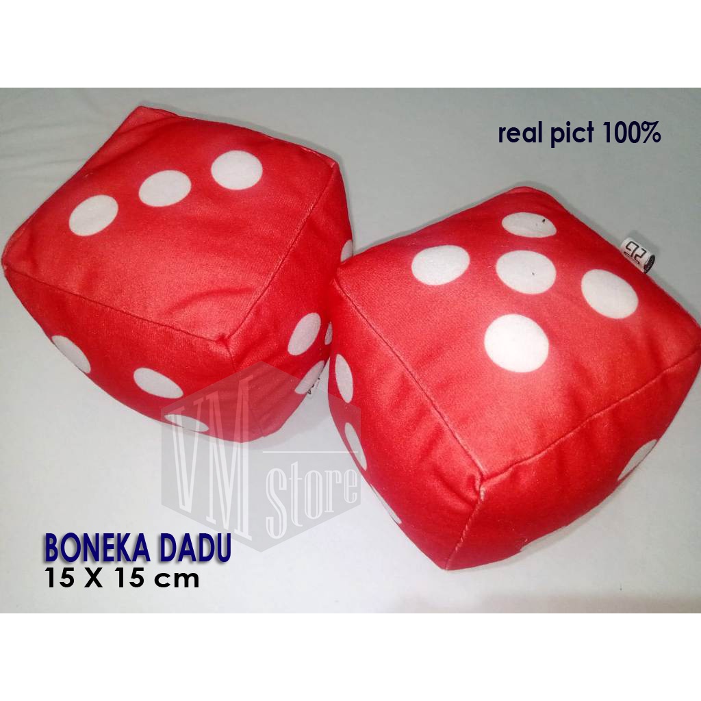 DADU MAINAN BONEKA DADU BESAR DADU JUMBO BANTAL BONEKA DADU ULAR TANGGA RAKSASA 15X15cm