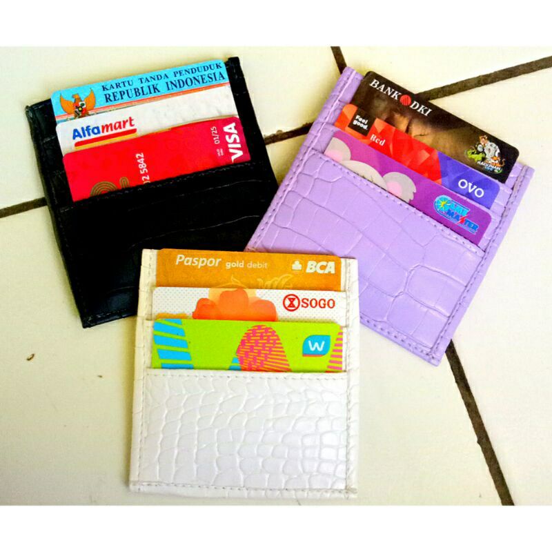 REALPIC!! CARD HOLDER CROCO/DOMPET KARTU ATM/DOMPET UANG/DOMPET KARTU