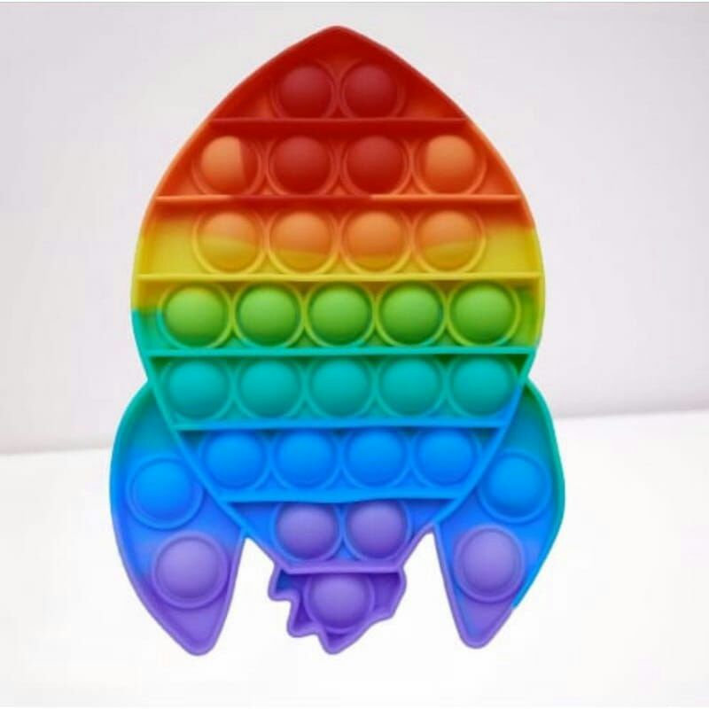 Pop It Rainbow Mainan Anak-Roket