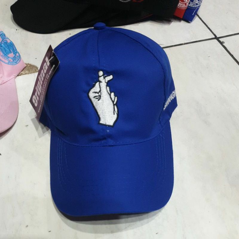 (BISA COD) TOPI SRANGHEO BIRU TUA READY STOCK PREMIUM TERMURAH