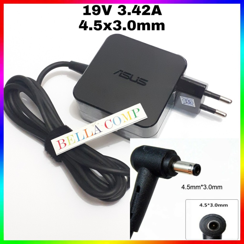 AC ADAPTER ASUS 19V 3.42A 4.5X3.0MM 65W ADAPTOR CHARGER ASUS PRO B400A-XH52 P500 M500 PU401 UX51VZ PU301LA P45V P55V PU551LA PU551LD P2520 P2520L P2520LA P2520LJ P2540UA P2540UV PU451 PU451L PU451LA B400 B451J P2520L P2540U B451J BU400A E451L