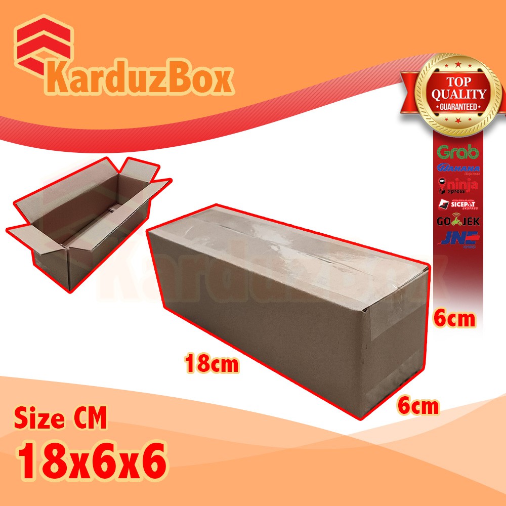 

18x6x6 kardus box packaging POLOS BARU