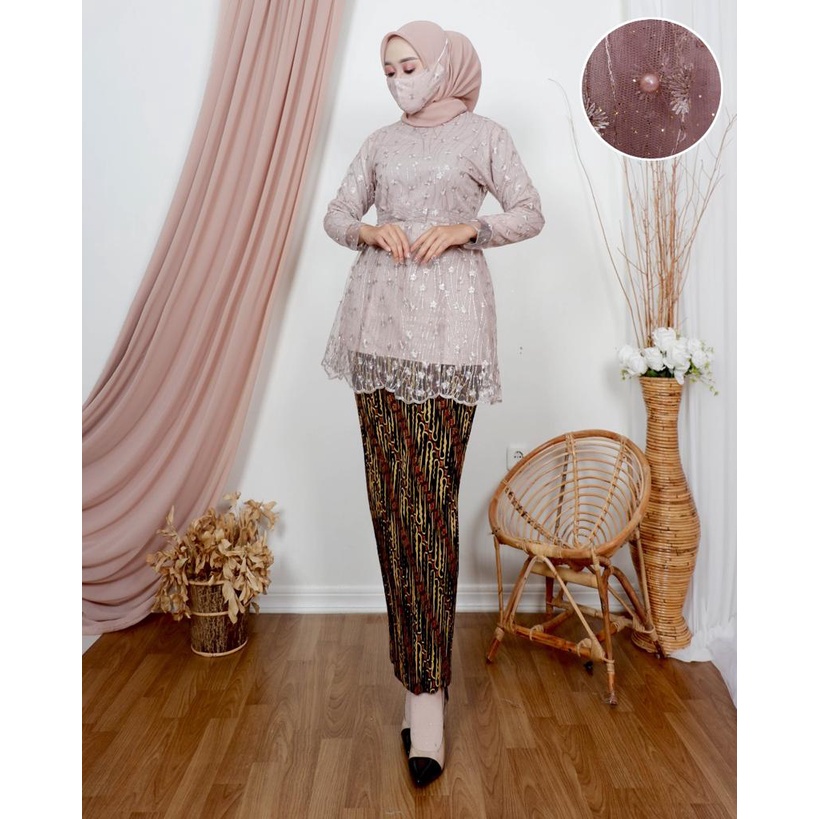 SET BLOUSE ICA CANTIKA / KEBAYA MODERN / OUTFIT ATASAN BRUKAT WANITA KEKINIAN / NJ