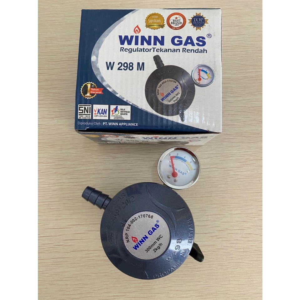 REGULATOR GAS TEKANAN RENDAH WINN GAS W-298 METER