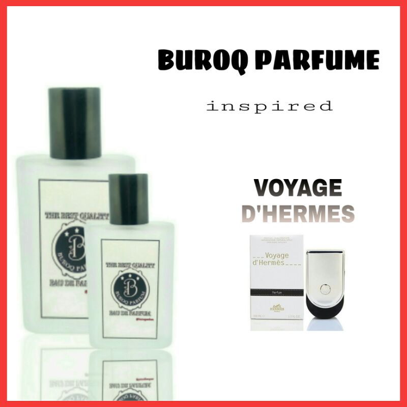 BUROQ PARFUM UNISEX VOYAGE DHERMES WANGI TAHAN LAMA MURAH BERKUALITAS NON ALKOHOL