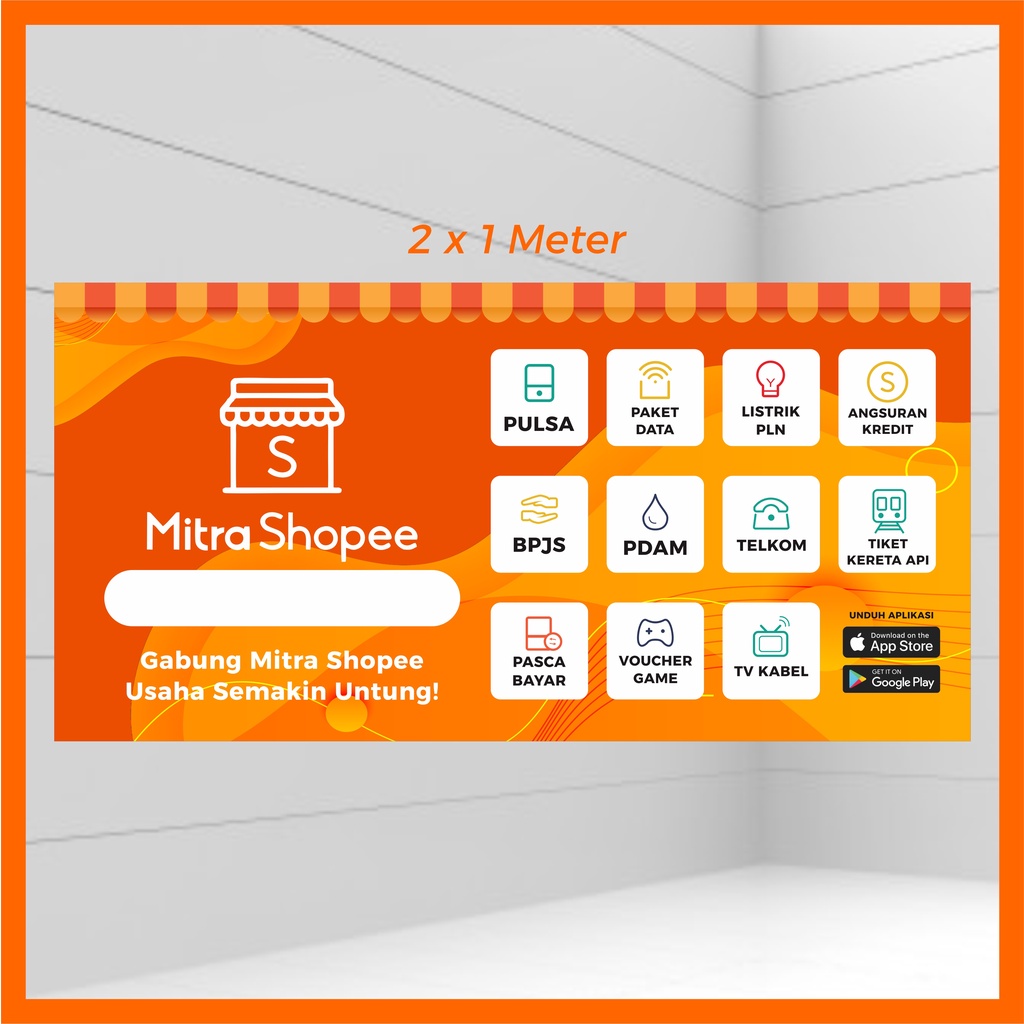 Spanduk Banner Mitra Shopee