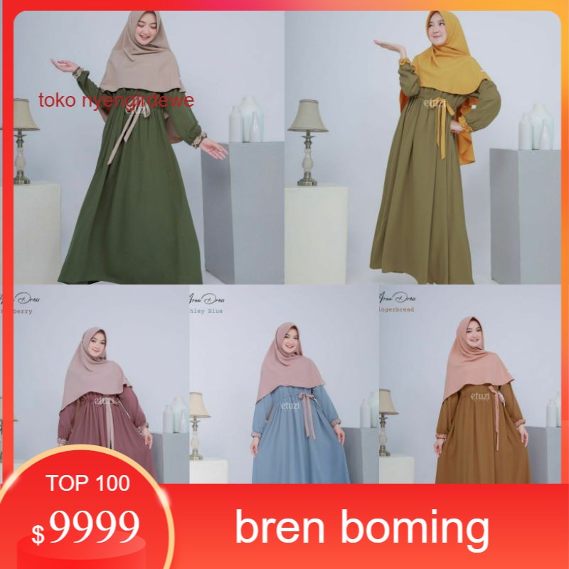 Gamis/Dress Remaja/Busui Syari Araa By Etuzi Bahan Wolycrepe