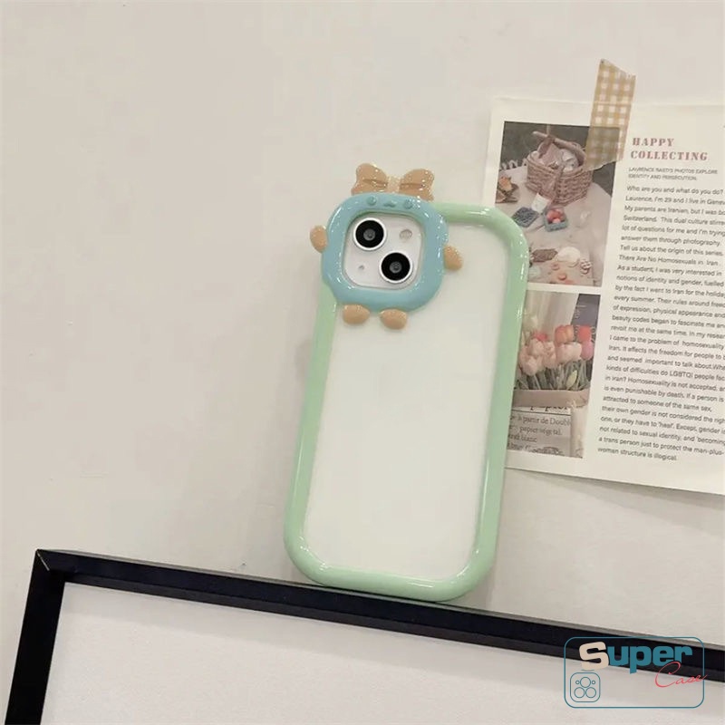Case Warna Macaron Aksen Pita Untuk Oppo A15 A17 A17K A57 2022 A96 A76 A36 A16 A15s A54 A9 A5 2020 A16 A35 A11 A31
