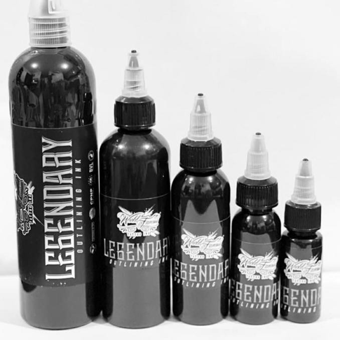 

Unik Tinta Tattoo Black Legendary Outlining Ink 1/2Oz - 8Oz - 8Oz Bagus