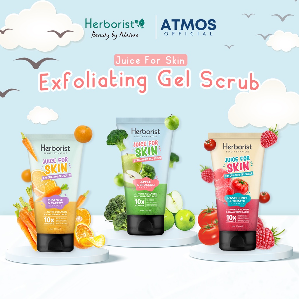 Jual Herborist Juice For Skin Exfoliating Gel Scrub 150ml Shopee Indonesia