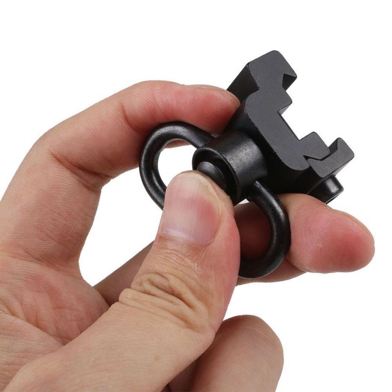 QD Sling Swivel Mount Dengan Tombol Tekan/Tactical Quick Detach Push Batton Sling Swivel Untuk Rail Picatinny